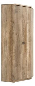 Kutni ormar Odeveni 115, Siva, Canyon hrast, 205.5x74.5x74.5cm