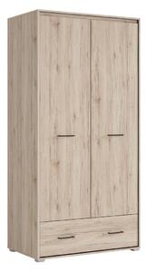 Ormar Dorlare 109, Siva, Hrast San Remo, 197x97.6x57.5cm
