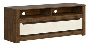TV stol Ophevaru 108, April hrast, Sjajna krem, 59x149x45.5cm