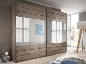 Ormar Austin J104, Tamni san remo hrast, 210x200x61cm, Vrata ormari: Klizna vrata