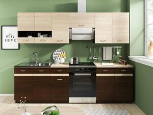 Modularan kuhinjski set Eli Dark 113, 260cm, Laminirani iveral