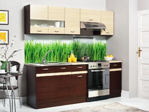 Modularan kuhinjski set Eli Dark 111, 220cm, Laminirani iveral