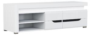 TV stol Revelmi 101, Bijela, Sjajno bijela, 48x152x44.5cm