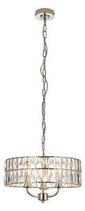 Endon 104466 - Luster na lancu CLIFTON 3xE14/6W/230V sjajni krom/prozirna