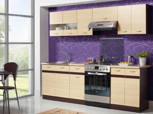 Modularan kuhinjski set Eli Light 112, 240cm, Laminirani iveral
