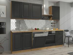 Modularan kuhinjski set Retro Grey 150, 250cm
