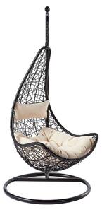 Viseća stolica Comfivo 313, Krem, Crna, 195x95cm