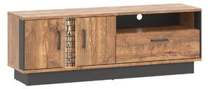 TV stol Dunvelo 100, April hrast, Crna, 54x153x39.5cm