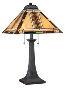 Quoizel QZ-NAVAJO-TL-VB - Stolna lampa NAVAJO 2xE27/60W/230V