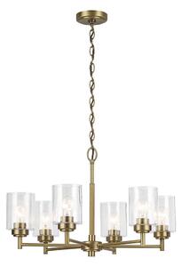 Kichler KL-WINSLOW6-NBR - Luster na lancu WINSLOW 6xE27/60W/230V mesing