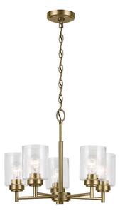 Kichler KL-WINSLOW5-NBR - Luster na lancu WINSLOW 5xE27/60W/230V mesing