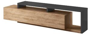 TV stol Lutiva 103, Ribbeck hrast, Antracit, 52x219x45cm