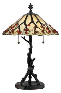 Quoizel QZ-WHISPERING-TL-VB - Stolna lampa WHISPERING 2xE27/60W/230V