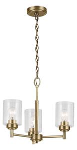 Kichler KL-WINSLOW3-NBR - Luster na lancu WINSLOW 3xE27/60W/230V mesing