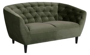 Sofa chesterfield Norsica 260, Tamnozelena, 78x150x84cm, Noge: Drvo,Eukaliptus, Kaučuk