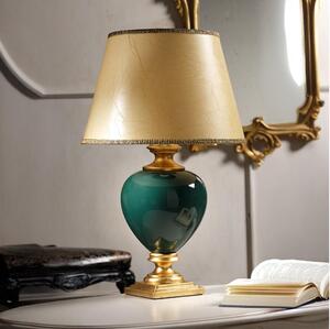 ONLI - Stolna lampa AMADEUS 1xE27/15W/230V 72 cm zelena/zlatna