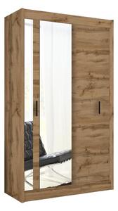 Ormar s ogledalom SABRINA 120x215 cm, hrast woltan
