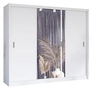 Ormar s ogledalom SABRINA 250x215 cm bijeli