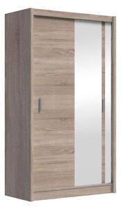 Ormar s ogledalom SABRINA 120x215 cm, hrast sonoma