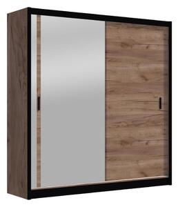 Ormar s ogledalom SABRINA 180x215 cm hrast craft