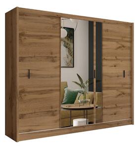 Ormar s ogledalom SABRINA 250x215 cm, hrast woltan