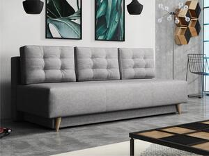 Kauč na razvlačenje Columbus 140, Svijetlo siva, 90x200x87cm, Bor
