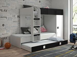 Dvokatan krevet Hartford 191, 90x200, 850x200, Laminirani iveral, Podnice, 94x254x165cm