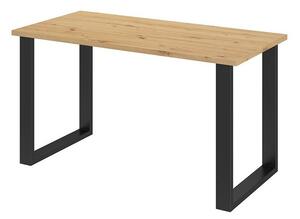 Stol Tucson 136, Crna, Artisan hrast, 75x67cm