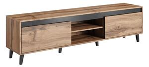 TV stol Charlotte 193, Antracit, Wotan hrast, 49x170x38cm