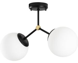 Crno-bijela stropna svjetiljka Opviq lights Damar