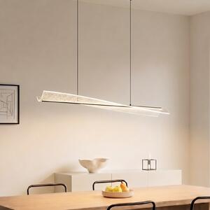 Lucande LED viseća svjetiljka Vellia, crna, duljina 112 cm, CCT, Crno, Dnevni boravak/blagovaonica, Metal