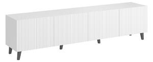 TV stol Levmari 103, Crna, Bijela, 52x201x40cm