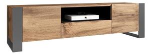 TV stol Nolvoi 100, Antracit, Wotan hrast, 48x180x44cm