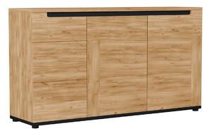 Komoda Remlevi 102, Crna, Obrt zlatni hrast, 86x150.5x39.5cm
