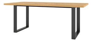 Stol Austin K104, Crna, Wotan hrast, 76x100cm