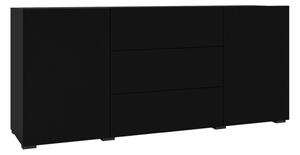 Komoda Revmiru 103, Crna, Wotan hrast, 63x140x35cm