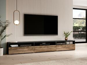 TV stol Serodeu 105, Orah, Tamno smeđa, 40x270x41cm