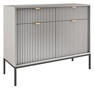 Komoda Lima L100, Crna, Siva, 83x104x39cm