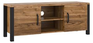TV stol Tornua 104, Tamna smreka, Mat crna, 57x147x43cm