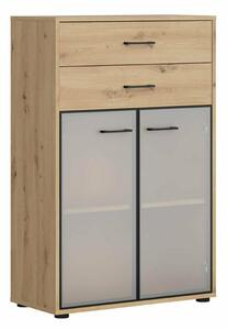 Komoda Nolremi 124, Artisan hrast, 122x80x37.5cm