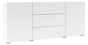 Komoda Revmiru 103, Bijela, Wotan hrast, 63x140x35cm