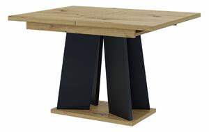 Stol Goodyear 107, Crna, Artisan hrast, 75x90cm