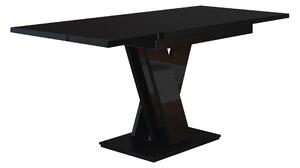 Stol Goodyear 104, Sjajno crna, 76x80cm
