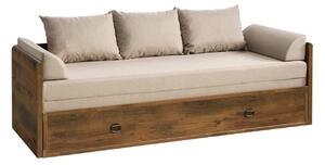 Krevet Boston 630, 750x200, 150x200, Medijapan, Laminirani iveral, Podnice, 76x202.5x60.5cm, Madrac