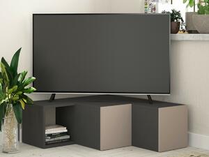 TV stol Ashburn 104, Svijetlo smeđa, Antracit, S ladicama, 32x90x92cm