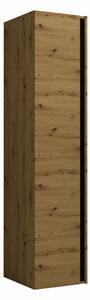 Ormar Hartford 369, Crna, Artisan hrast, 186x40x44cm