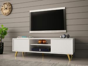 TV stol Merced 128, Bijela, 42x140x40cm