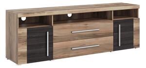 TV stol Sorciro 106, Orah, Tamni hrast, 60x182x40cm