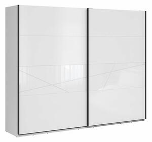 Ormar Fivale 124, Bijela, Sjajno bijela, 218.5x270x58cm