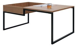 Stolić za kavu Manteca 100, Hrast, Crna, 45x66cm